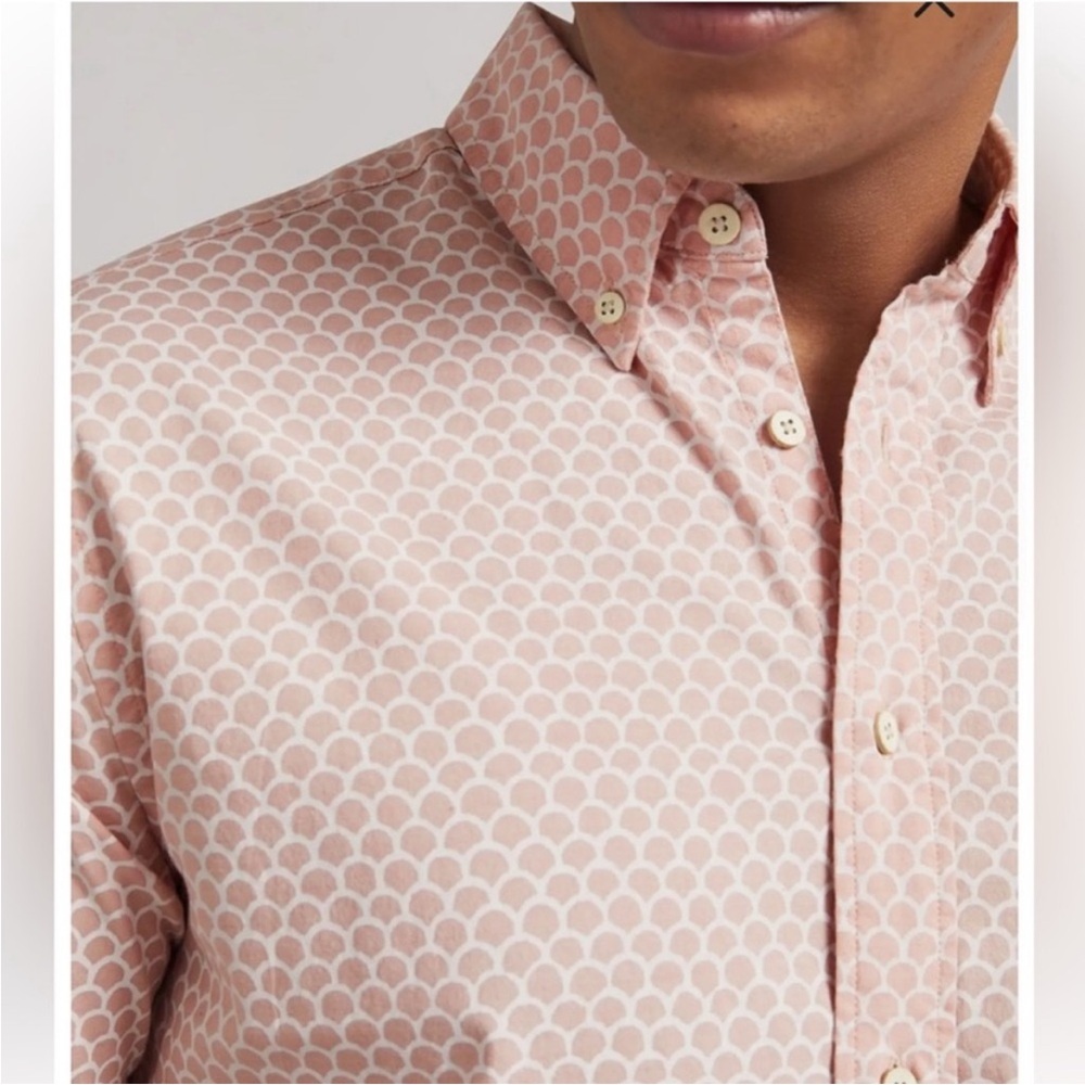 Faherty Short Sleeve Breeze Fish Scale Redux